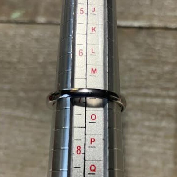 3.55 ct natural green Amethyst sterling silver ring. size 7 - Picture 4 of 5